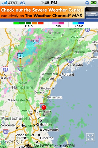 The Weather Channel for iPhone in 2010
