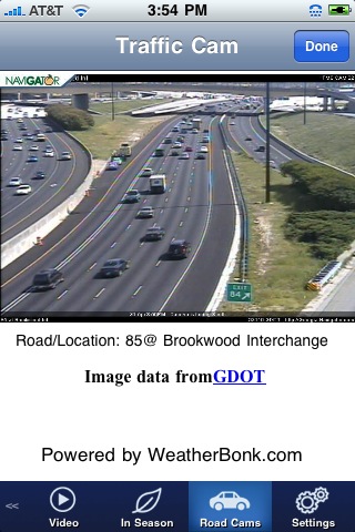 The Weather Channel for iPhone in 2010 – Road Cams