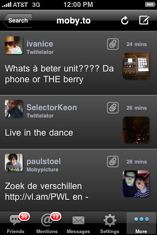 Twittelator Free for iPhone in 2010