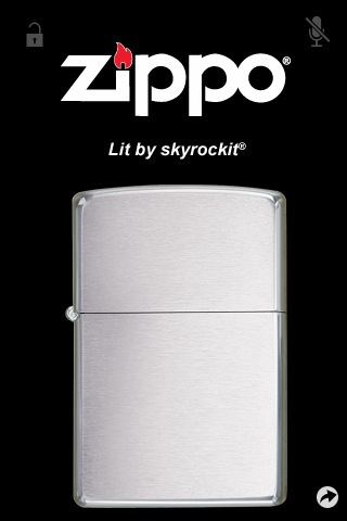 Virtual Zippo Lighter for iPhone in 2010