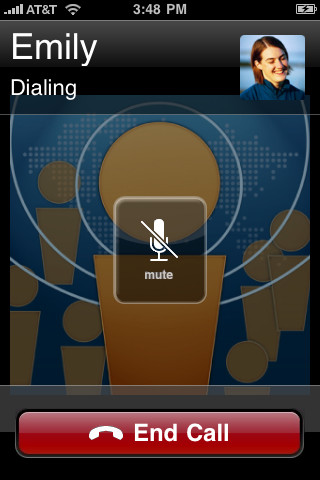 WhosHere for iPhone in 2010 – Dialing