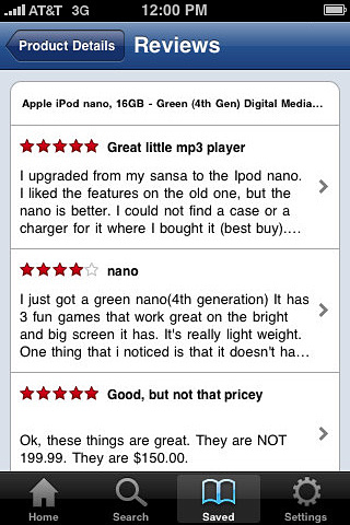 Yahoo! Shopping for iPhone in 2010 – Saved
