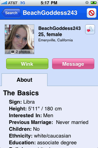 Zoosk for iPhone in 2010