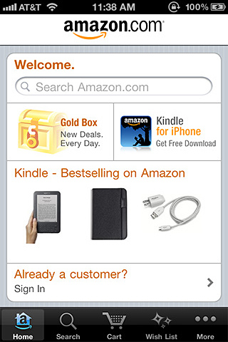 Amazon Mobile for iPhone in 2011