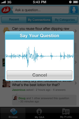 Ask.com for iPhone in 2011