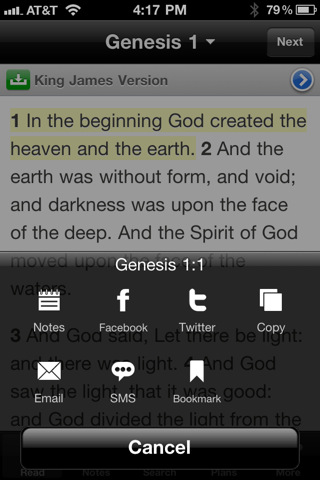 Bible for iPhone in 2011 – Genesis 1