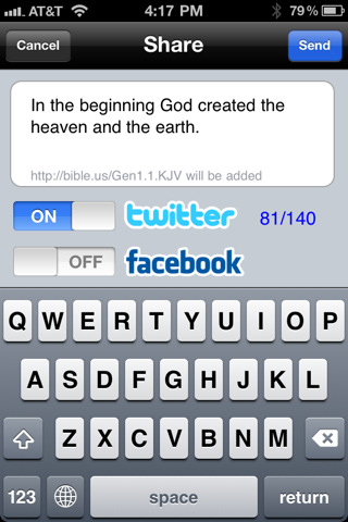 Bible for iPhone in 2011 – Share