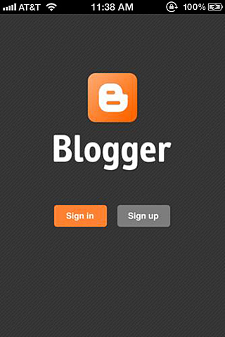 Blogger for iPhone in 2011