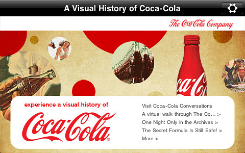Coca-Cola Heritage Timeline for iPhone in 2011 – A Visual History of Coca-Cola