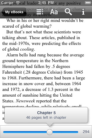 Google Books for iPhone in 2011