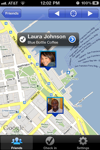 Google Latitude for iPhone in 2011