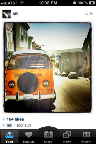 Instagram for iPhone in 2011 – Feed