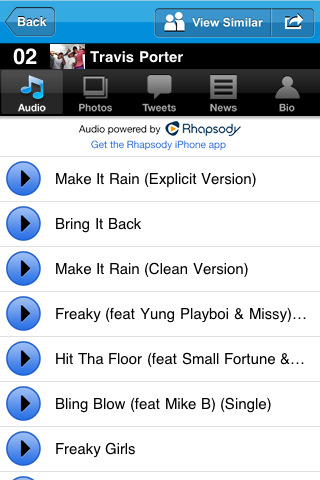 MTV Music Meter for iPhone in 2011 – Audio
