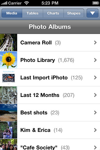 Pages for iPhone in 2011 – Photo Albums