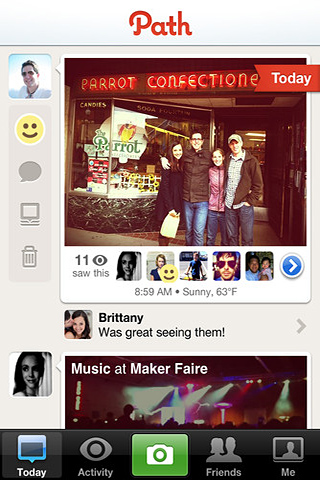 Path for iPhone in 2011
