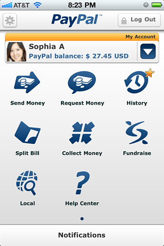 PayPal for iPhone in 2011