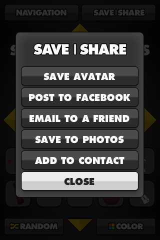 South Park Avatar Creator for iPhone in 2011 – Save – Share