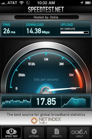 Speedtest.net for iPhone in 2011 – Speed Test