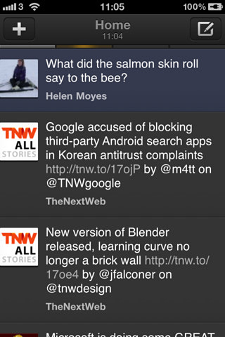 TweetDeck for iPhone in 2011