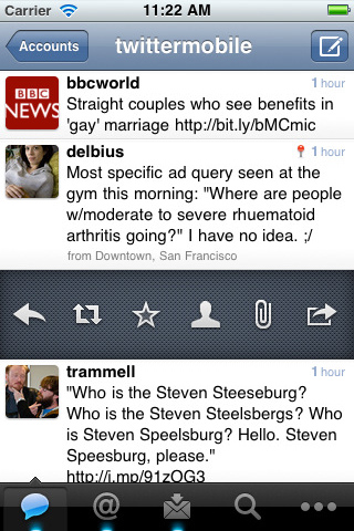 Twitter for iPhone in 2011