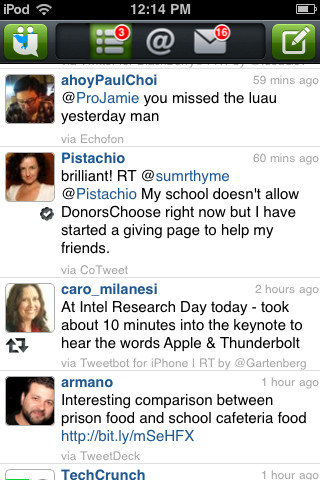 UberSocial for Twitter for iPhone in 2011