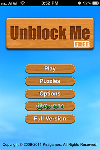 Unblock Me FREE for iPhone in 2011