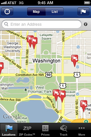 USPS Mobile for iPhone in 2011