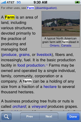 Wikipanion for iPhone in 2011