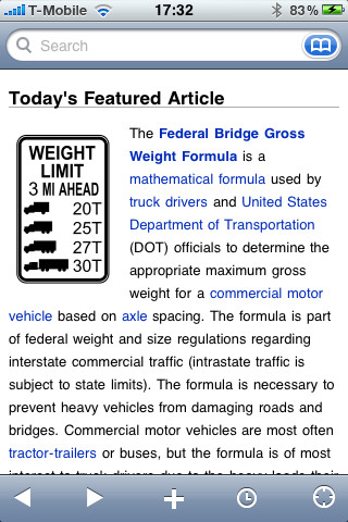 Wikipedia Mobile for iPhone in 2011
