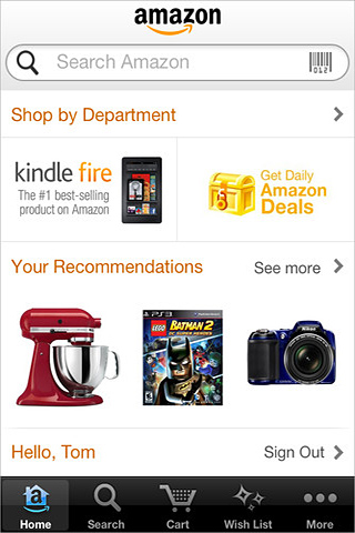 Amazon Mobile for iPhone in 2012