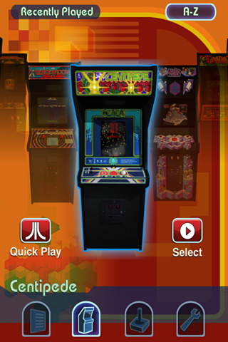 Atari's Greatest Hits for iPhone in 2012 – Recently Played – Centipede