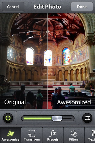 Camera Awesome for iPhone in 2012 – Edit Photo