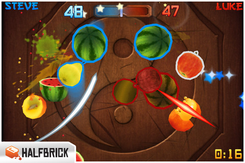 Fruit Ninja for iPhone in 2012