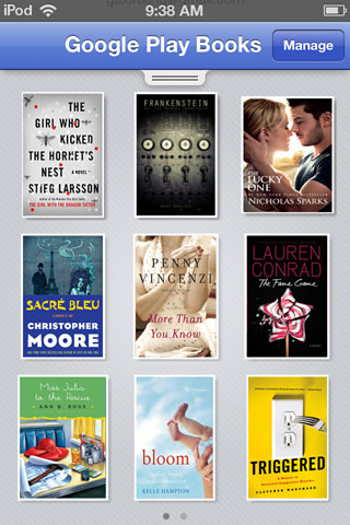 Google Play Books for iPhone in 2012