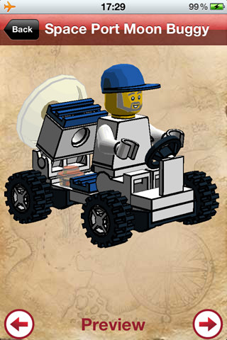 LEGO Instructions for iPhone in 2012 – Space Port Moon Buggy
