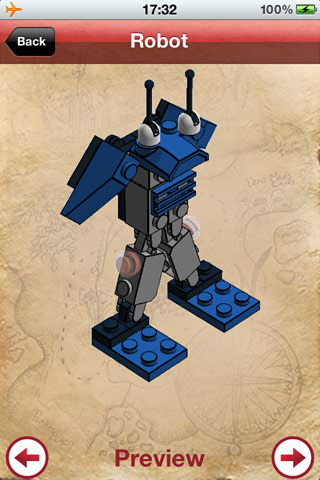 LEGO Instructions for iPhone in 2012 – Robot