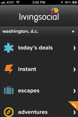 LivingSocial for iPhone in 2012