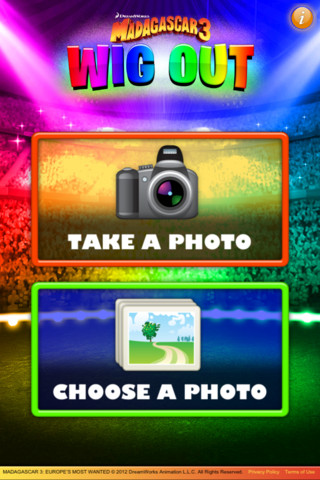 Madagascar 3 Wig Out for iPhone in 2012 – Take a Photo