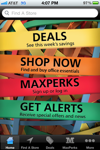 OfficeMax for iPhone in 2012