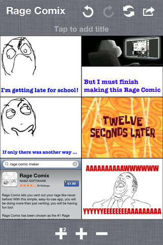 Rage Comix for iPhone in 2012