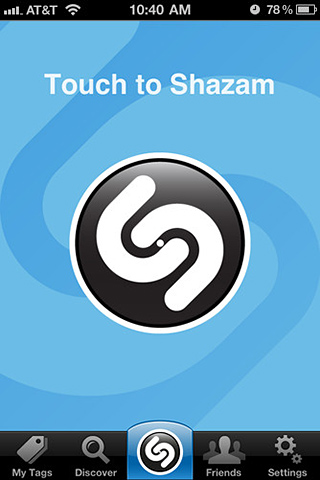 Shazam for iPhone in 2012