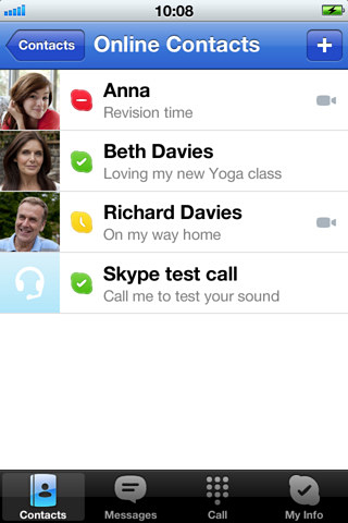 Skype for iPhone in 2012