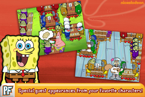 SpongeBob Diner Dash for iPhone in 2012