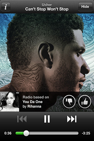 Spotify for iPhone in 2012 – Radio