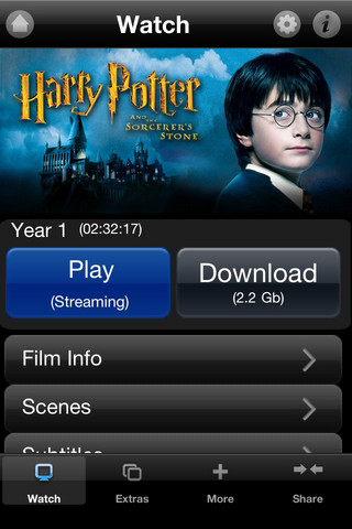 The Harry Potter Film Collection for iPhone in 2012 – Watch