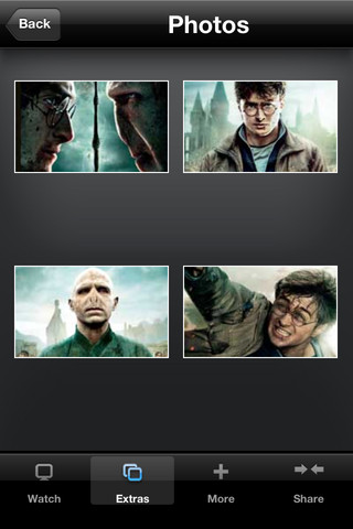 The Harry Potter Film Collection for iPhone in 2012 – Extras