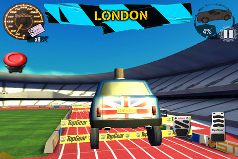 Top Gear: Stunt School Revolution for iPhone in 2012 – London
