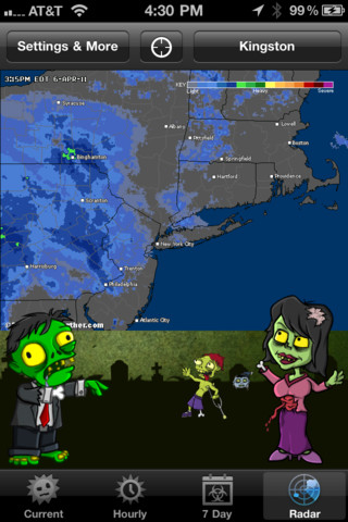 Weather Zombie for iPhone in 2012 – Radar