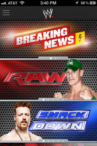 WWE for iPhone in 2012