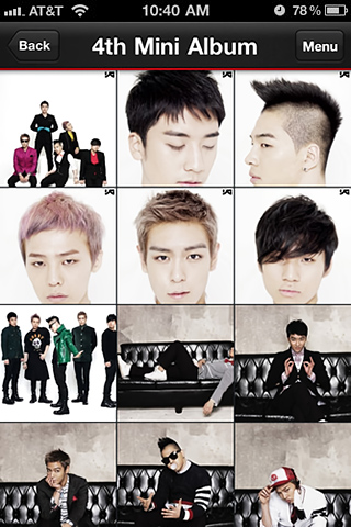 YG Entertainment for iPhone in 2012 – 4th Mini Album